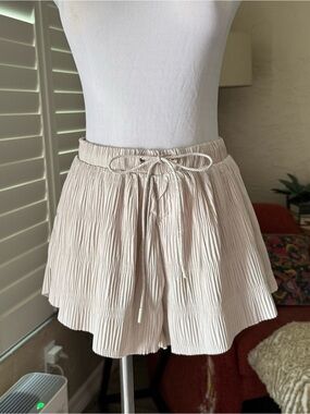 FP Pleated Drawstring Athletic Shorts